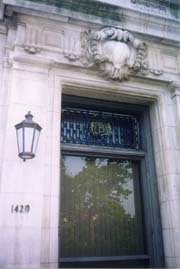 [photo, Charles Hall entrance, University of Baltimore, Baltimore, Maryland]
