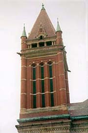 [photo, Allegany County Courthouse tower, 30 Washington St., Cumberland, Maryland]